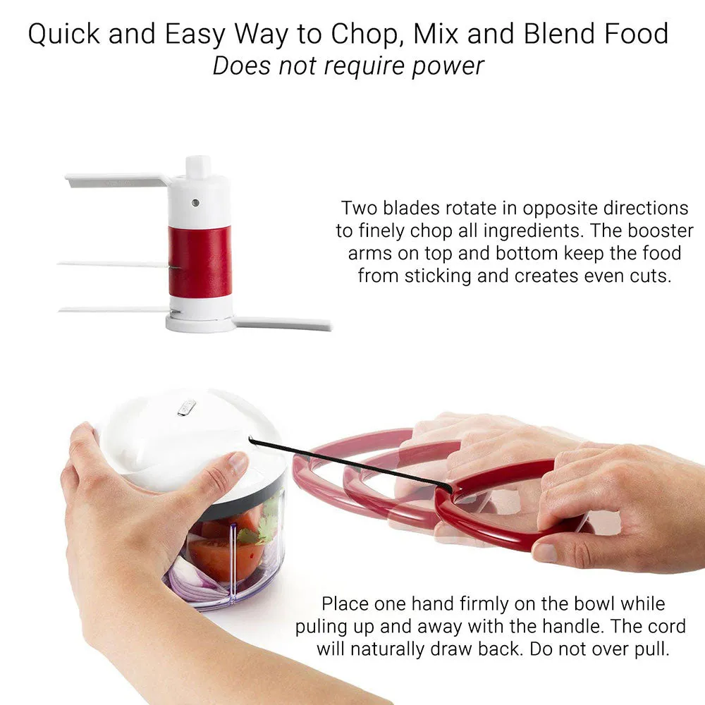 Zyliss E910015U 25 Oz. Easy Pull Food Processor