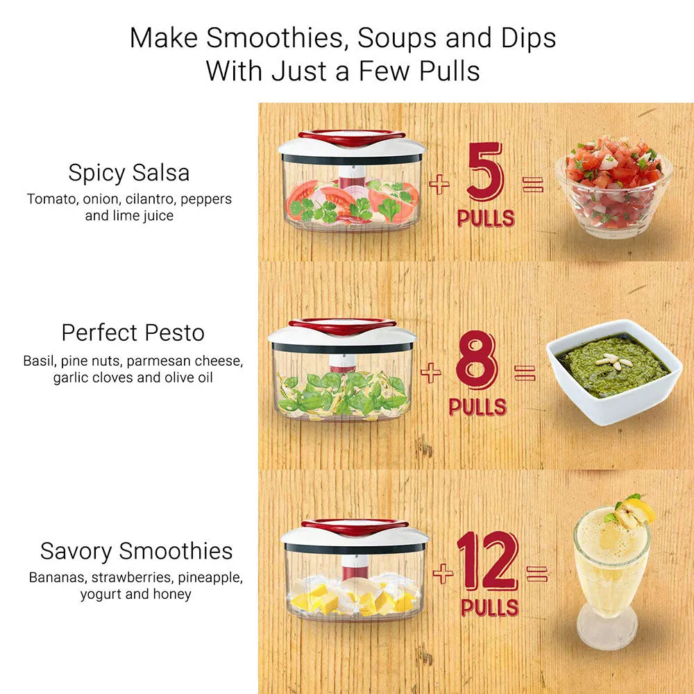 Zyliss E910015U 25 Oz. Easy Pull Food Processor